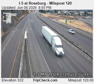 RoadCam - I-5 at Roseburg MP 120